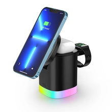 Load image into Gallery viewer, T15 3 in 1 Magnetic Magsafe Wireless Charger Folding Charging Stand For iPhone / iWatch / AirPods