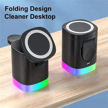 Load image into Gallery viewer, T15 3 in 1 Magnetic Magsafe Wireless Charger Folding Charging Stand For iPhone / iWatch / AirPods