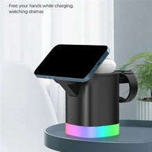 Load image into Gallery viewer, T15 3 in 1 Magnetic Magsafe Wireless Charger Folding Charging Stand For iPhone / iWatch / AirPods