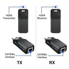 Load image into Gallery viewer, HDMI Extender 165ft Audio Video 1080P Over Cat5 Cat6 Ethernet Cable Transmit Lossless Signal HDMI Long Distance Extension Adapter