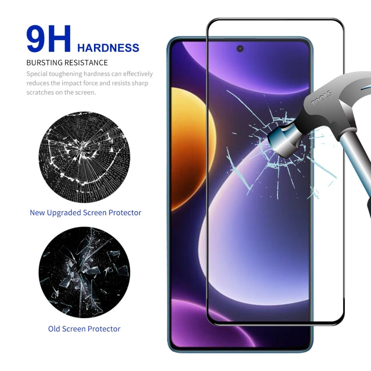 For Xiaomi Poco F5 / Redmi Note 12 Turbo ENKAY Full Glue High Aluminum-silicon Tempered Glass Film, For Xiaomi Poco F5(1pc), For Xiaomi Poco F5(2pcs), For Xiaomi Poco F5(5pcs), For Xiaomi Poco F5(10pcs)