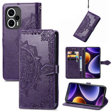Load image into Gallery viewer, Mandala Flower Embossed Leather Phone Case, For Xiaomi Poco F5