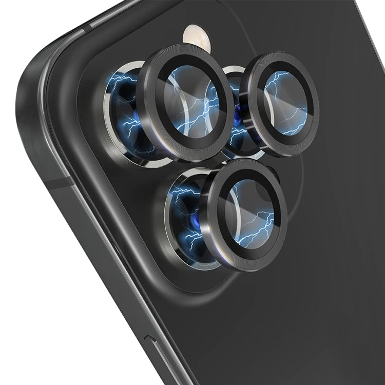 NORTHJO Camera Lens Tempered Glass CD Vein Metal Ring Film, For iPhone 14 Pro / 14 Pro Max