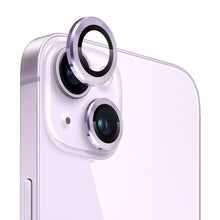 Load image into Gallery viewer, NORTHJO Camera Lens Protector Tempered Glass CD Vein Metal Ring Film, For iPhone 14 / 14 Plus