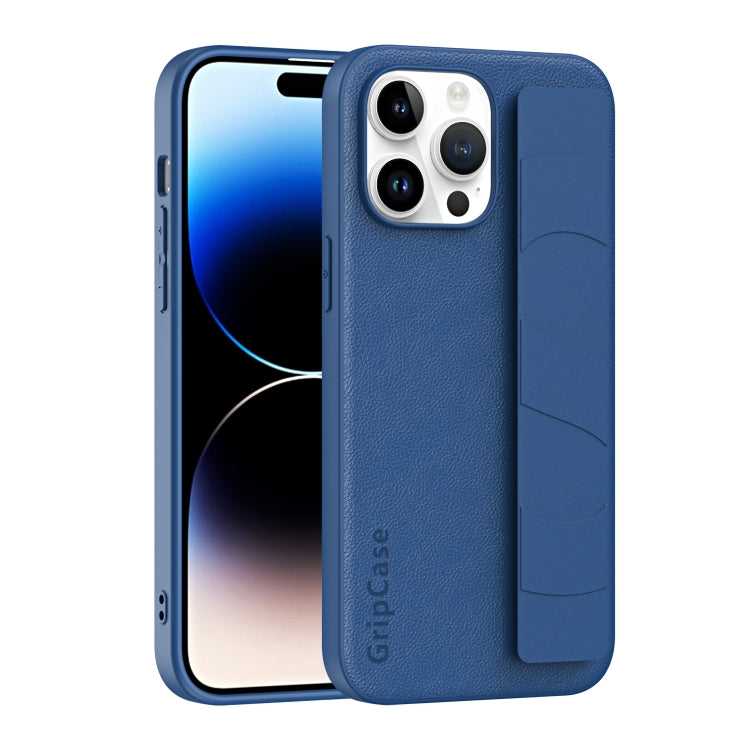 Skin Elastic Wrist Grip Back Cover Phone Case, For iPhone 14, For iPhone 15 Pro Max, For iPhone 15 Pro, For iPhone 14 Pro, For iPhone 14 Plus, For iPhone 15 Plus, For iPhone 15, For iPhone 14 Pro Max