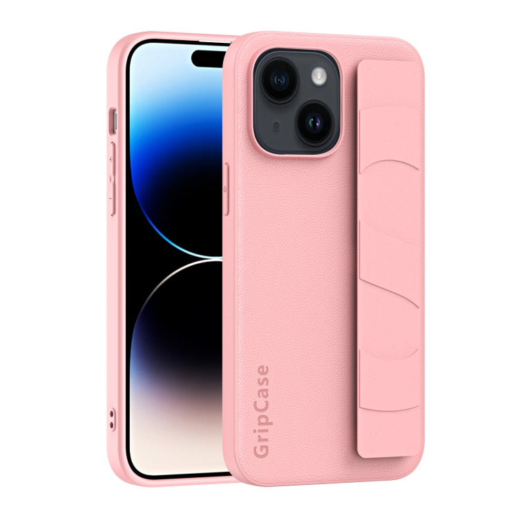 Skin Elastic Wrist Grip Back Cover Phone Case, For iPhone 14, For iPhone 15 Pro Max, For iPhone 15 Pro, For iPhone 14 Pro, For iPhone 14 Plus, For iPhone 15 Plus, For iPhone 15, For iPhone 14 Pro Max