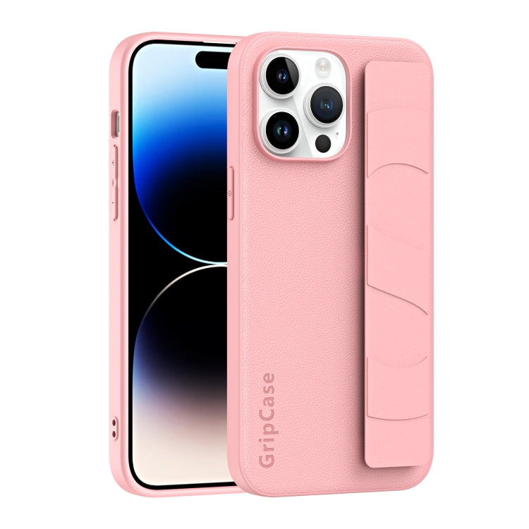 Skin Elastic Wrist Grip Back Cover Phone Case, For iPhone 14, For iPhone 15 Pro Max, For iPhone 15 Pro, For iPhone 14 Pro, For iPhone 14 Plus, For iPhone 15 Plus, For iPhone 15, For iPhone 14 Pro Max