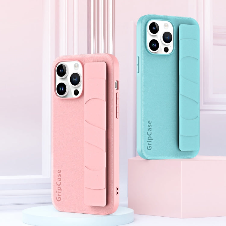 Skin Elastic Wrist Grip Back Cover Phone Case, For iPhone 14, For iPhone 15 Pro Max, For iPhone 15 Pro, For iPhone 14 Pro, For iPhone 14 Plus, For iPhone 15 Plus, For iPhone 15, For iPhone 14 Pro Max