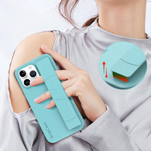 Load image into Gallery viewer, Skin Elastic Wrist Grip Back Cover Phone Case, For iPhone 14, For iPhone 15 Pro Max, For iPhone 15 Pro, For iPhone 14 Pro, For iPhone 14 Plus, For iPhone 15 Plus, For iPhone 15, For iPhone 14 Pro Max