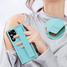 Load image into Gallery viewer, Skin Elastic Wrist Grip Back Cover Phone Case, For Samsung Galaxy S25 5G, For Samsung Galaxy S25+ 5G, For Samsung Galaxy S25 Ultra 5G, For Samsung Galaxy S24 Ultra 5G, For Samsung Galaxy S24+ 5G, For Samsung Galaxy S24 5G, For Samsung Galaxy S23 Ultra ...