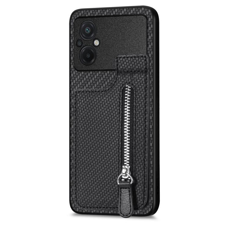 Carbon Fiber Vertical Flip Zipper Phone Case, For Xiaomi POCO M5 4G, For Redmi Note 11T Pro 5G, For Redmi 10C, For Redmi Note 11 4G, For Redmi 10, For Redmi Note 10 4G