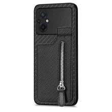 Load image into Gallery viewer, Carbon Fiber Vertical Flip Zipper Phone Case, For Xiaomi POCO M5 4G, For Redmi Note 11T Pro 5G, For Redmi 10C, For Redmi Note 11 4G, For Redmi 10, For Redmi Note 10 4G