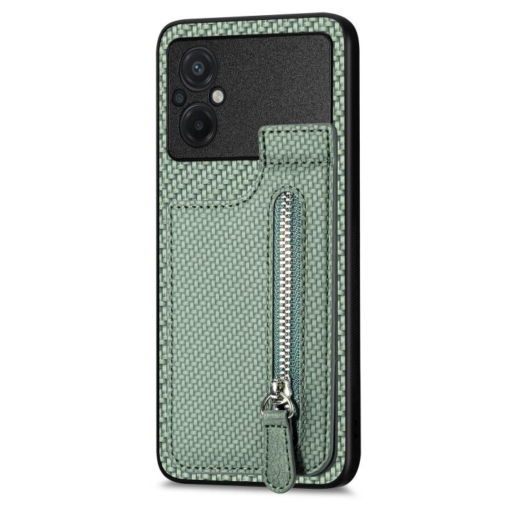 Carbon Fiber Vertical Flip Zipper Phone Case, For Xiaomi POCO M5 4G, For Redmi Note 11T Pro 5G, For Redmi 10C, For Redmi Note 11 4G, For Redmi 10, For Redmi Note 10 4G