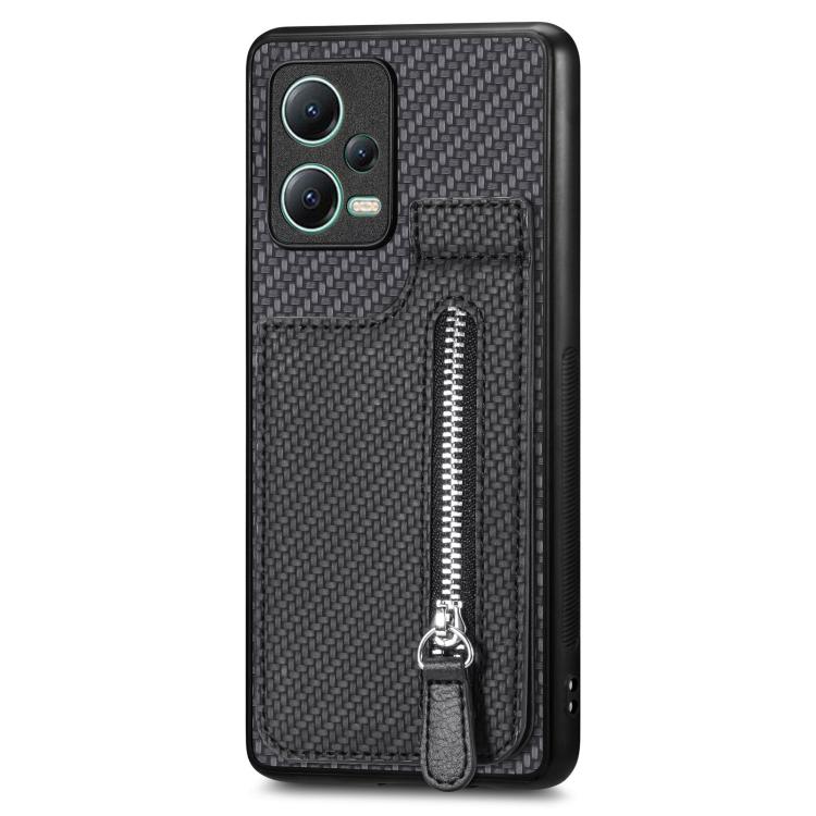 Carbon Fiber Vertical Flip Zipper Phone Case, For Redmi 15C 5G / 4G Glodal 171mm, For Xiaomi 15T, For Redmi K80 Pro / Poco F7 Ultra, For Redmi K80 / Poco F7 Pro, For Redmi Turbo 4, For Xiaomi Poco X7 Pro, For Redmi Note 12 5G, For Xiaomi 13 Pro        ...