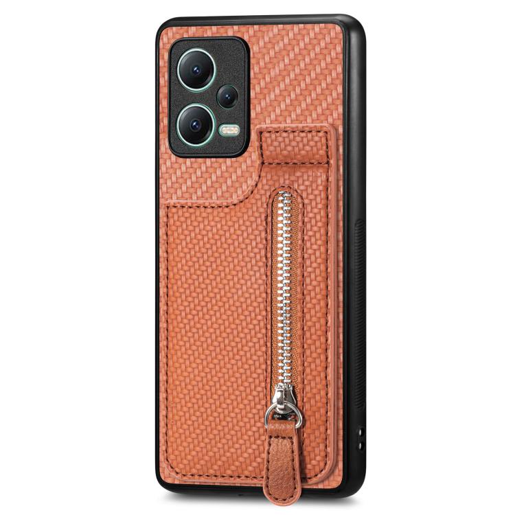 Carbon Fiber Vertical Flip Zipper Phone Case, For Redmi 15C 5G / 4G Glodal 171mm, For Xiaomi 15T, For Redmi K80 Pro / Poco F7 Ultra, For Redmi K80 / Poco F7 Pro, For Redmi Turbo 4, For Xiaomi Poco X7 Pro, For Redmi Note 12 5G, For Xiaomi 13 Pro        ...