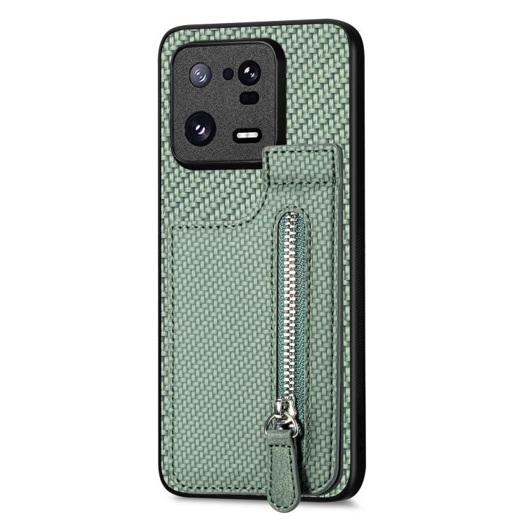 Carbon Fiber Vertical Flip Zipper Phone Case, For Redmi 15C 5G / 4G Glodal 171mm, For Xiaomi 15T, For Redmi K80 Pro / Poco F7 Ultra, For Redmi K80 / Poco F7 Pro, For Redmi Turbo 4, For Xiaomi Poco X7 Pro, For Redmi Note 12 5G, For Xiaomi 13 Pro        ...