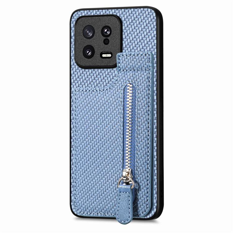 Carbon Fiber Vertical Flip Zipper Phone Case, For Redmi 15C 5G / 4G Glodal 171mm, For Xiaomi 15T, For Redmi K80 Pro / Poco F7 Ultra, For Redmi K80 / Poco F7 Pro, For Redmi Turbo 4, For Xiaomi Poco X7 Pro, For Redmi Note 12 5G, For Xiaomi 13 Pro        ...