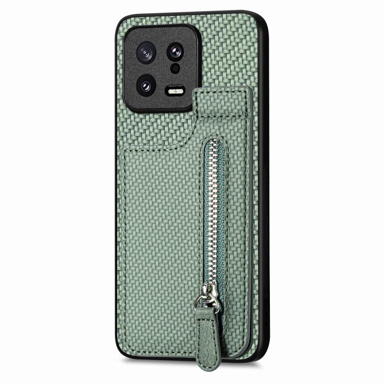Carbon Fiber Vertical Flip Zipper Phone Case, For Redmi 15C 5G / 4G Glodal 171mm, For Xiaomi 15T, For Redmi K80 Pro / Poco F7 Ultra, For Redmi K80 / Poco F7 Pro, For Redmi Turbo 4, For Xiaomi Poco X7 Pro, For Redmi Note 12 5G, For Xiaomi 13 Pro        ...
