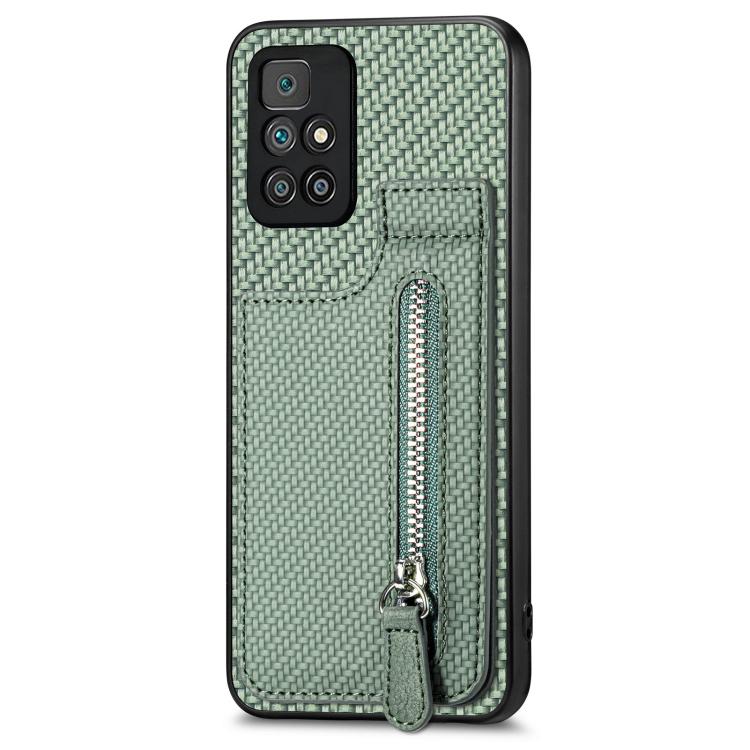 Carbon Fiber Vertical Flip Zipper Phone Case, For Xiaomi 12T, For Xiaomi POCO M5 4G, For Redmi Note 11T Pro 5G, For Redmi 10C, For Redmi Note 11 4G, For Redmi 10, For Redmi Note 10 4G