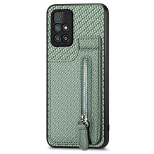 Load image into Gallery viewer, Carbon Fiber Vertical Flip Zipper Phone Case, For Xiaomi 12T, For Xiaomi POCO M5 4G, For Redmi Note 11T Pro 5G, For Redmi 10C, For Redmi Note 11 4G, For Redmi 10, For Redmi Note 10 4G