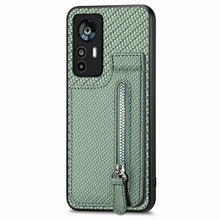 Load image into Gallery viewer, Carbon Fiber Vertical Flip Zipper Phone Case, For Xiaomi 12T, For Xiaomi POCO M5 4G, For Redmi Note 11T Pro 5G, For Redmi 10C, For Redmi Note 11 4G, For Redmi 10, For Redmi Note 10 4G