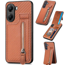 Load image into Gallery viewer, Carbon Fiber Vertical Flip Zipper Phone Case, For Redmi 15C 5G / 4G Glodal 171mm, For Xiaomi 15T, For Redmi K80 Pro / Poco F7 Ultra, For Redmi K80 / Poco F7 Pro, For Redmi Turbo 4, For Xiaomi Poco X7 Pro, For Redmi Note 12 5G, For Xiaomi 13 Pro        ...