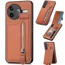 Load image into Gallery viewer, Carbon Fiber Vertical Flip Zipper Phone Case, For Redmi 15C 5G / 4G Glodal 171mm, For Xiaomi 15T, For Redmi K80 Pro / Poco F7 Ultra, For Redmi K80 / Poco F7 Pro, For Redmi Turbo 4, For Xiaomi Poco X7 Pro, For Redmi Note 12 5G, For Xiaomi 13 Pro        ...