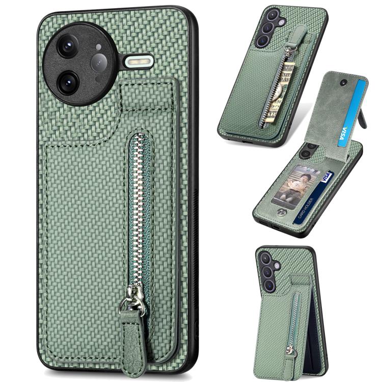 Carbon Fiber Vertical Flip Zipper Phone Case, For Redmi 15C 5G / 4G Glodal 171mm, For Xiaomi 15T, For Redmi K80 Pro / Poco F7 Ultra, For Redmi K80 / Poco F7 Pro, For Redmi Turbo 4, For Xiaomi Poco X7 Pro, For Redmi Note 12 5G, For Xiaomi 13 Pro        ...