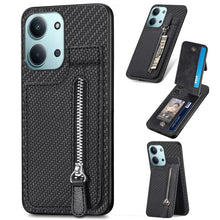 Load image into Gallery viewer, Carbon Fiber Vertical Flip Zipper Phone Case, For Redmi 15C 5G / 4G Glodal 171mm, For Xiaomi 15T, For Redmi K80 Pro / Poco F7 Ultra, For Redmi K80 / Poco F7 Pro, For Redmi Turbo 4, For Xiaomi Poco X7 Pro, For Redmi Note 12 5G, For Xiaomi 13 Pro        ...