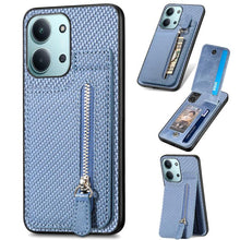 Load image into Gallery viewer, Carbon Fiber Vertical Flip Zipper Phone Case, For Redmi 15C 5G / 4G Glodal 171mm, For Xiaomi 15T, For Redmi K80 Pro / Poco F7 Ultra, For Redmi K80 / Poco F7 Pro, For Redmi Turbo 4, For Xiaomi Poco X7 Pro, For Redmi Note 12 5G, For Xiaomi 13 Pro        ...