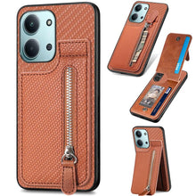 Load image into Gallery viewer, Carbon Fiber Vertical Flip Zipper Phone Case, For Redmi 15C 5G / 4G Glodal 171mm, For Xiaomi 15T, For Redmi K80 Pro / Poco F7 Ultra, For Redmi K80 / Poco F7 Pro, For Redmi Turbo 4, For Xiaomi Poco X7 Pro, For Redmi Note 12 5G, For Xiaomi 13 Pro        ...