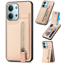 Load image into Gallery viewer, Carbon Fiber Vertical Flip Zipper Phone Case, For Redmi 15C 5G / 4G Glodal 171mm, For Xiaomi 15T, For Redmi K80 Pro / Poco F7 Ultra, For Redmi K80 / Poco F7 Pro, For Redmi Turbo 4, For Xiaomi Poco X7 Pro, For Redmi Note 12 5G, For Xiaomi 13 Pro        ...