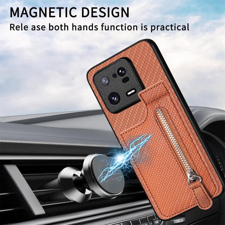 Carbon Fiber Vertical Flip Zipper Phone Case, For Xiaomi POCO M5 4G, For Redmi Note 11T Pro 5G, For Redmi 10C, For Redmi Note 11 4G, For Redmi 10, For Redmi Note 10 4G