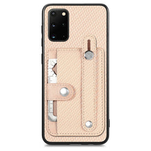 Load image into Gallery viewer, Wristband Kickstand Wallet Back Phone Case with Tool Knife, For Samsung Galaxy S20, For Samsung Galaxy A50