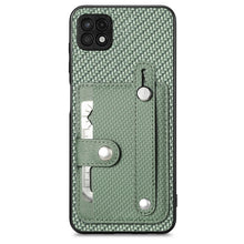 Load image into Gallery viewer, Wristband Kickstand Wallet Back Phone Case with Tool Knife, For Samsung Galaxy S22+ 5G, For Samsung Galaxy A13 5G, For Samsung Galaxy A22 4G, For Samsung Galaxy A22 5G, For Samsung Galaxy S21 FE 5G, For Samsung Galaxy A32 5G, For Samsung Galaxy S21 5G ...