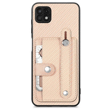 Load image into Gallery viewer, Wristband Kickstand Wallet Back Phone Case with Tool Knife, For Samsung Galaxy S22+ 5G, For Samsung Galaxy A13 5G, For Samsung Galaxy A22 4G, For Samsung Galaxy A22 5G, For Samsung Galaxy S21 FE 5G, For Samsung Galaxy A32 5G, For Samsung Galaxy S21 5G ...