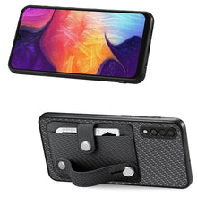 Load image into Gallery viewer, Wristband Kickstand Wallet Back Phone Case with Tool Knife