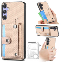 Load image into Gallery viewer, Wristband Kickstand Wallet Back Phone Case with Tool Knife, For Samsung Galaxy A57 5G, For Samsung Galaxy A37 5G, For Samsung Galaxy S25 Edge 5G, For Samsung Galaxy A56 5G, For Samsung Galaxy A36, For Samsung Galaxy S25 5G, For Samsung Galaxy S25+ 5G  ...
