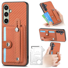 Load image into Gallery viewer, Wristband Kickstand Wallet Back Phone Case with Tool Knife, For Samsung Galaxy A57 5G, For Samsung Galaxy A37 5G, For Samsung Galaxy S25 Edge 5G, For Samsung Galaxy A56 5G, For Samsung Galaxy A36, For Samsung Galaxy S25 5G, For Samsung Galaxy S25+ 5G  ...