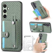 Load image into Gallery viewer, Wristband Kickstand Wallet Back Phone Case with Tool Knife, For Samsung Galaxy A57 5G, For Samsung Galaxy A37 5G, For Samsung Galaxy S25 Edge 5G, For Samsung Galaxy A56 5G, For Samsung Galaxy A36, For Samsung Galaxy S25 5G, For Samsung Galaxy S25+ 5G  ...