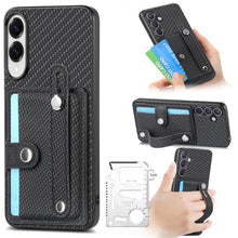 Load image into Gallery viewer, Wristband Kickstand Wallet Back Phone Case with Tool Knife, For Samsung Galaxy A57 5G, For Samsung Galaxy A37 5G, For Samsung Galaxy S25 Edge 5G, For Samsung Galaxy A56 5G, For Samsung Galaxy A36, For Samsung Galaxy S25 5G, For Samsung Galaxy S25+ 5G  ...