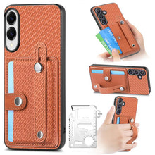 Load image into Gallery viewer, Wristband Kickstand Wallet Back Phone Case with Tool Knife, For Samsung Galaxy A57 5G, For Samsung Galaxy A37 5G, For Samsung Galaxy S25 Edge 5G, For Samsung Galaxy A56 5G, For Samsung Galaxy A36, For Samsung Galaxy S25 5G, For Samsung Galaxy S25+ 5G  ...