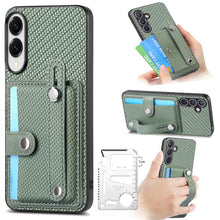 Load image into Gallery viewer, Wristband Kickstand Wallet Back Phone Case with Tool Knife, For Samsung Galaxy A57 5G, For Samsung Galaxy A37 5G, For Samsung Galaxy S25 Edge 5G, For Samsung Galaxy A56 5G, For Samsung Galaxy A36, For Samsung Galaxy S25 5G, For Samsung Galaxy S25+ 5G  ...