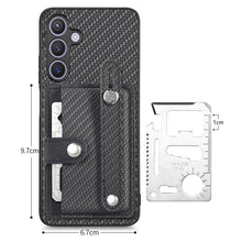 Load image into Gallery viewer, Wristband Kickstand Wallet Back Phone Case with Tool Knife, For Samsung Galaxy A57 5G, For Samsung Galaxy A37 5G, For Samsung Galaxy S25 Edge 5G, For Samsung Galaxy A56 5G, For Samsung Galaxy A36, For Samsung Galaxy S25 5G, For Samsung Galaxy S25+ 5G  ...