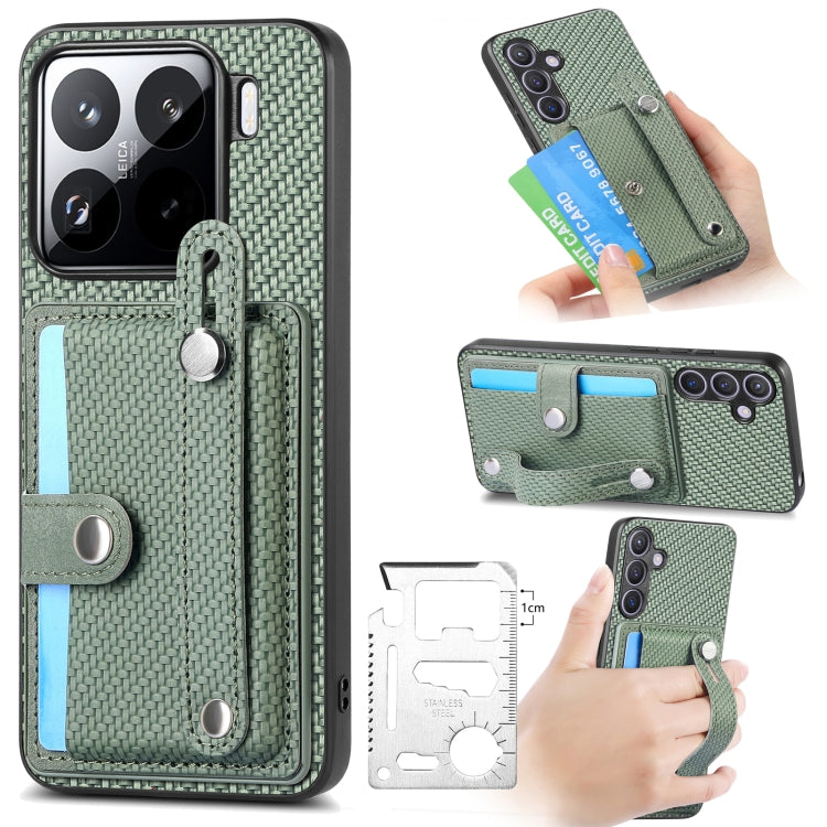 Wristband Kickstand Card Wallet Back Phone Case with Tool Knife, For Redmi 15C 5G / 4G Global 171mm, For Xiaomi 15T, For Redmi K80 Pro / Poco F7 Ultra, For Redmi K80 / Poco F7 Pro, For Redmi Turbo 4, For Xiaomi Poco X7 Pro, For Xiaomi 15 Pro           ...