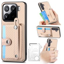Load image into Gallery viewer, Wristband Kickstand Card Wallet Back Phone Case with Tool Knife, For Redmi 15C 5G / 4G Global 171mm, For Xiaomi 15T, For Redmi K80 Pro / Poco F7 Ultra, For Redmi K80 / Poco F7 Pro, For Redmi Turbo 4, For Xiaomi Poco X7 Pro, For Xiaomi 15 Pro           ...