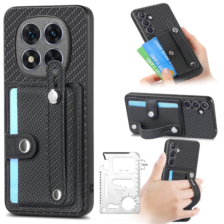 Wristband Kickstand Card Wallet Back Phone Case with Tool Knife, For Redmi 15C 5G / 4G Global 171mm, For Xiaomi 15T, For Redmi K80 Pro / Poco F7 Ultra, For Redmi K80 / Poco F7 Pro, For Redmi Turbo 4, For Xiaomi Poco X7 Pro, For Xiaomi 15 Pro           ...