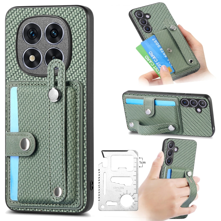Wristband Kickstand Card Wallet Back Phone Case with Tool Knife, For Redmi 15C 5G / 4G Global 171mm, For Xiaomi 15T, For Redmi K80 Pro / Poco F7 Ultra, For Redmi K80 / Poco F7 Pro, For Redmi Turbo 4, For Xiaomi Poco X7 Pro, For Xiaomi 15 Pro           ...