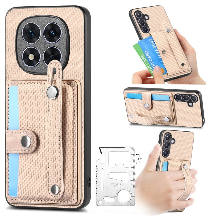 Wristband Kickstand Card Wallet Back Phone Case with Tool Knife, For Redmi 15C 5G / 4G Global 171mm, For Xiaomi 15T, For Redmi K80 Pro / Poco F7 Ultra, For Redmi K80 / Poco F7 Pro, For Redmi Turbo 4, For Xiaomi Poco X7 Pro, For Xiaomi 15 Pro           ...