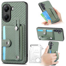 Load image into Gallery viewer, Wristband Kickstand Card Wallet Back Phone Case with Tool Knife, For Redmi 15C 5G / 4G Global 171mm, For Xiaomi 15T, For Redmi K80 Pro / Poco F7 Ultra, For Redmi K80 / Poco F7 Pro, For Redmi Turbo 4, For Xiaomi Poco X7 Pro, For Xiaomi 15 Pro           ...